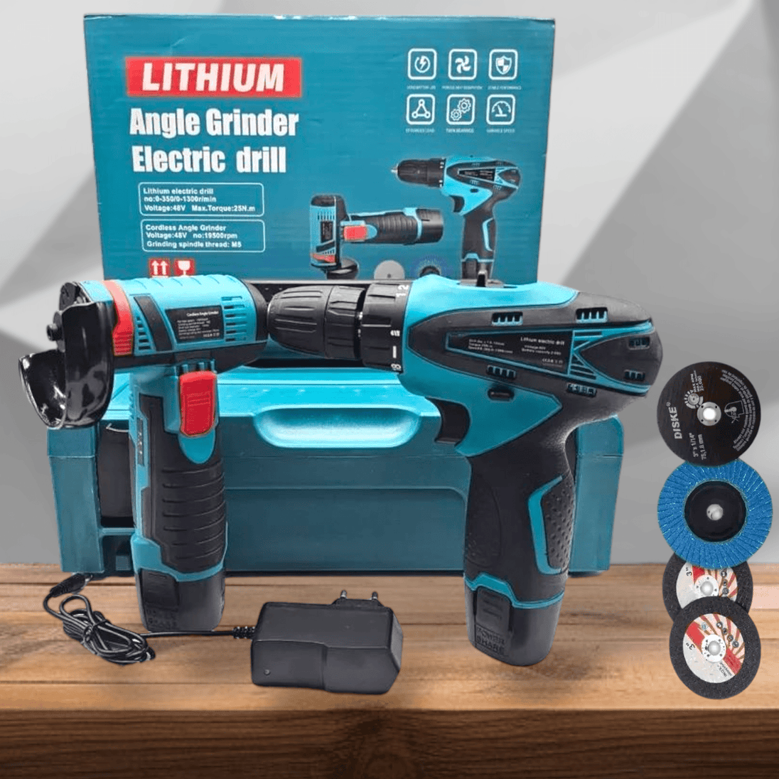 Set Mini Bušilica i Brusilica s 2 Baterije 48V "CH - 003" - Zoro