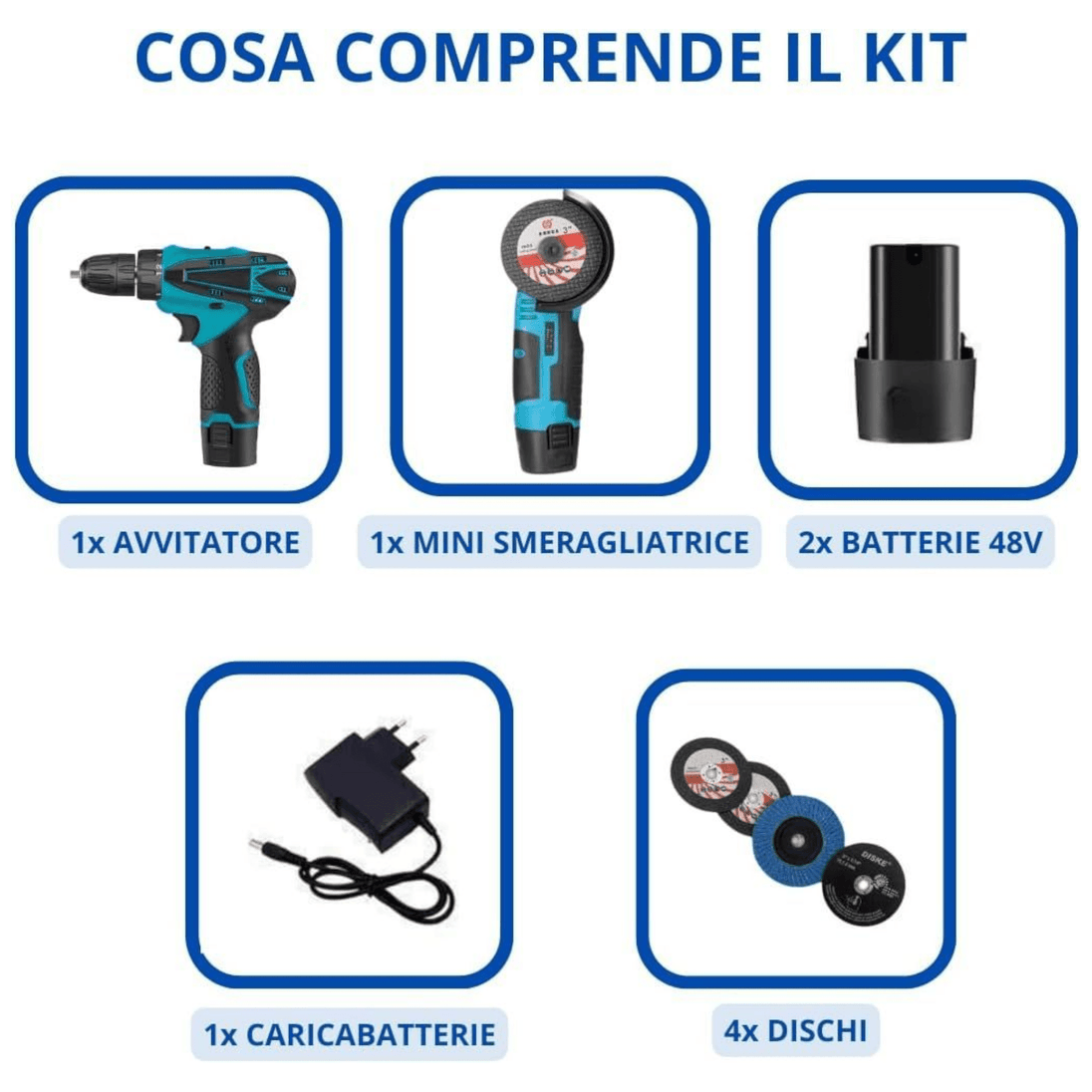 Set Mini Bušilica i Brusilica s 2 Baterije 48V "CH - 003" - Zoro