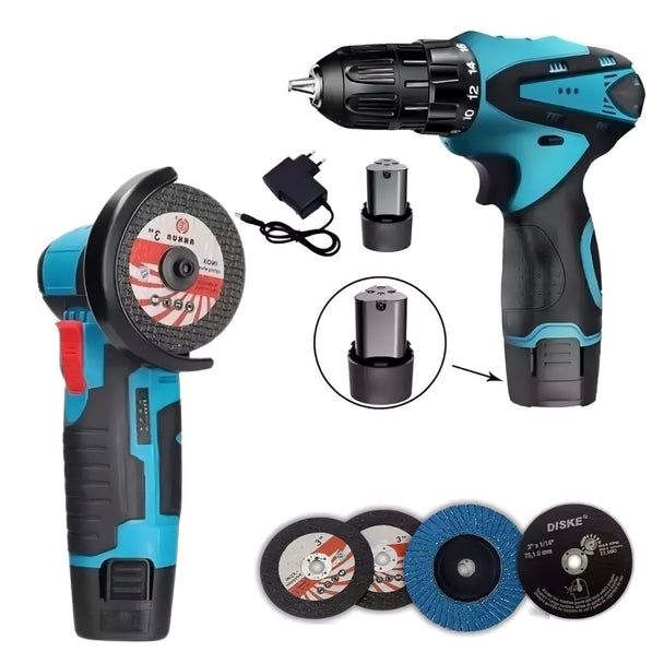 Set Mini Bušilica i Brusilica s 2 Baterije 48V "CH - 003" - Zoro