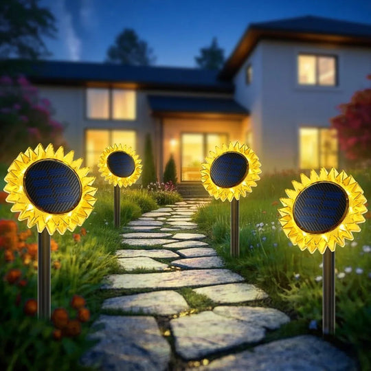 Set od 2 Solarne Lampe u Obliku Suncokreta - Zoro