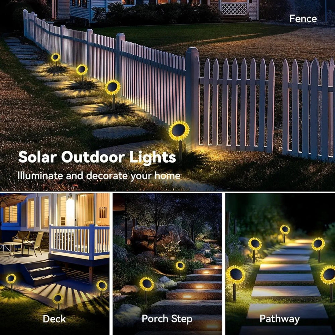 Set od 2 Solarne Lampe u Obliku Suncokreta - Zoro