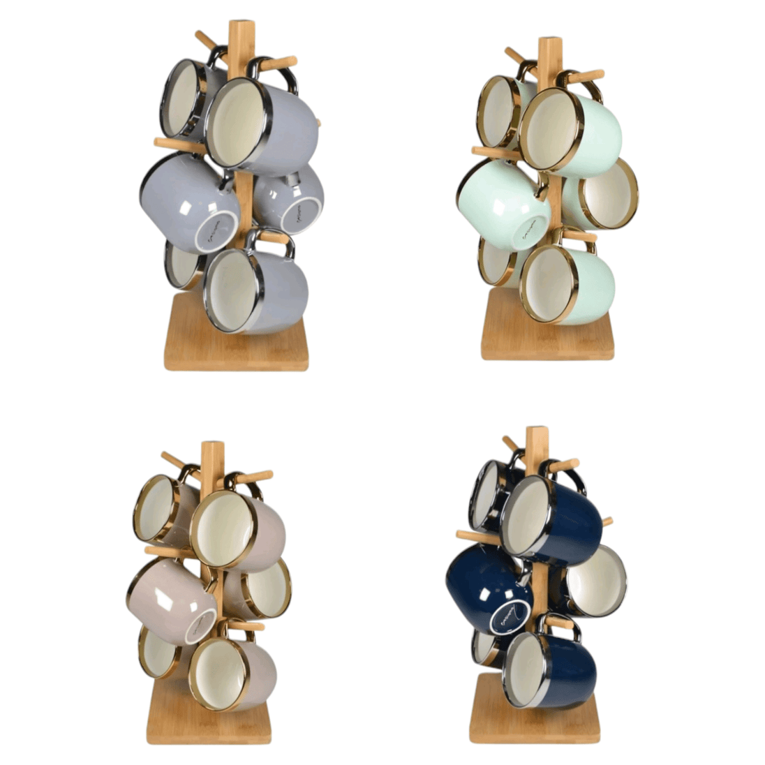 Set od 6 Šoljica na Drvenom Stalku - Zoro