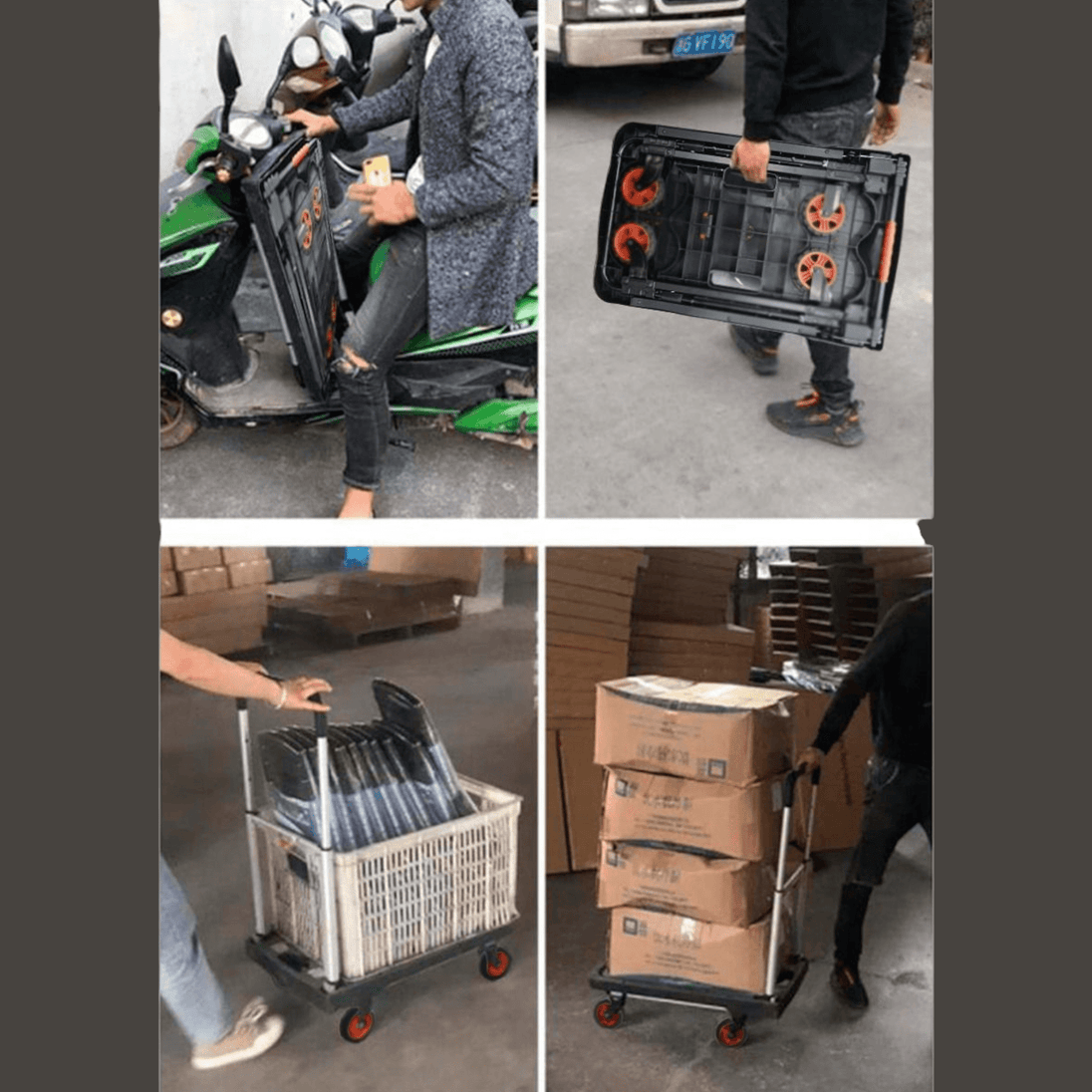 Sklopiva višenamjenska kolica s platformom (do 300 kg) - Zoro