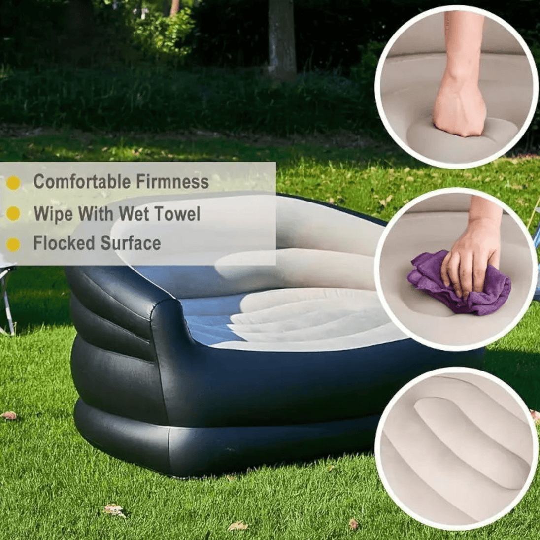 Sofa na naduvavanje "Black" - Zoro