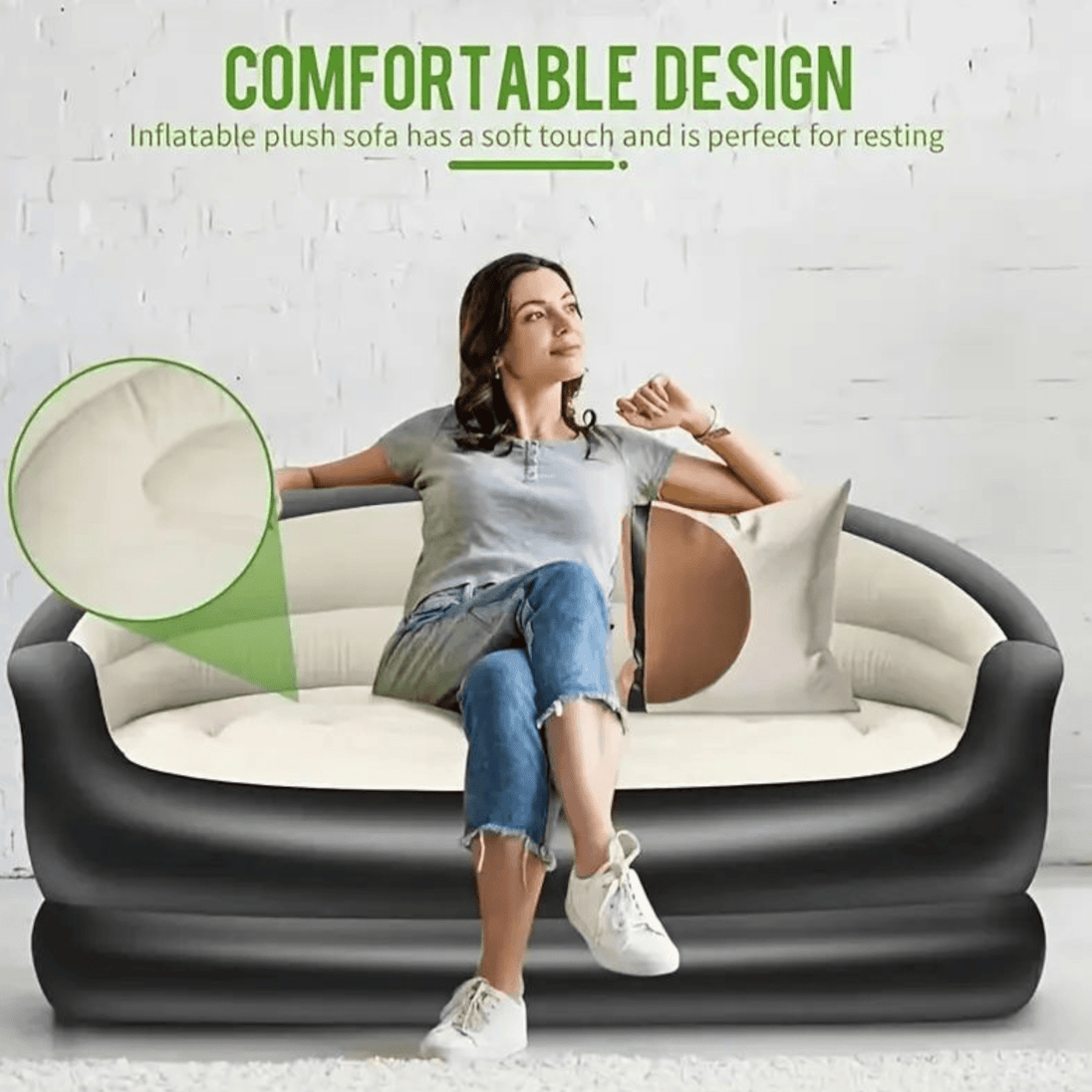 Sofa na naduvavanje "Black" - Zoro