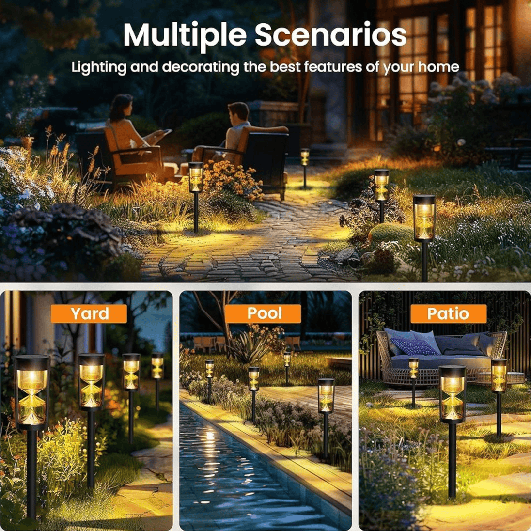 Solarna lampa u obliku pješčanog sata - Zoro