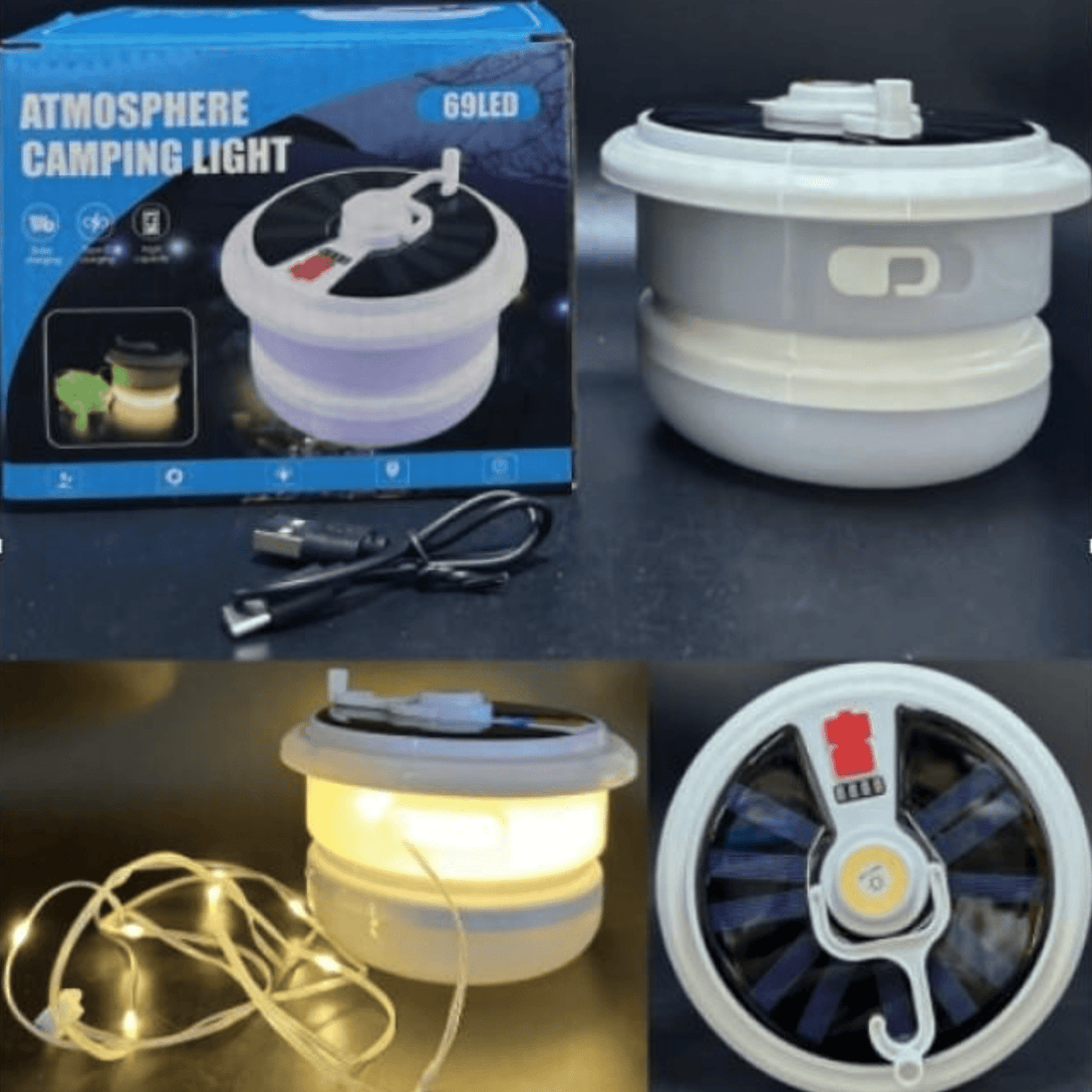 Solarna Viseća Lampa s 10m RGB lampicama - Zoro