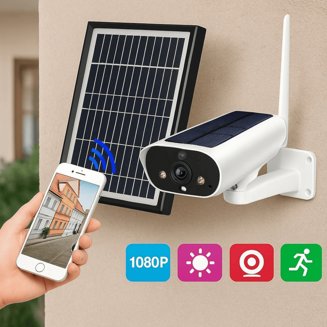 Solarna WIFI IP 4K Kamera Full HD - Zoro