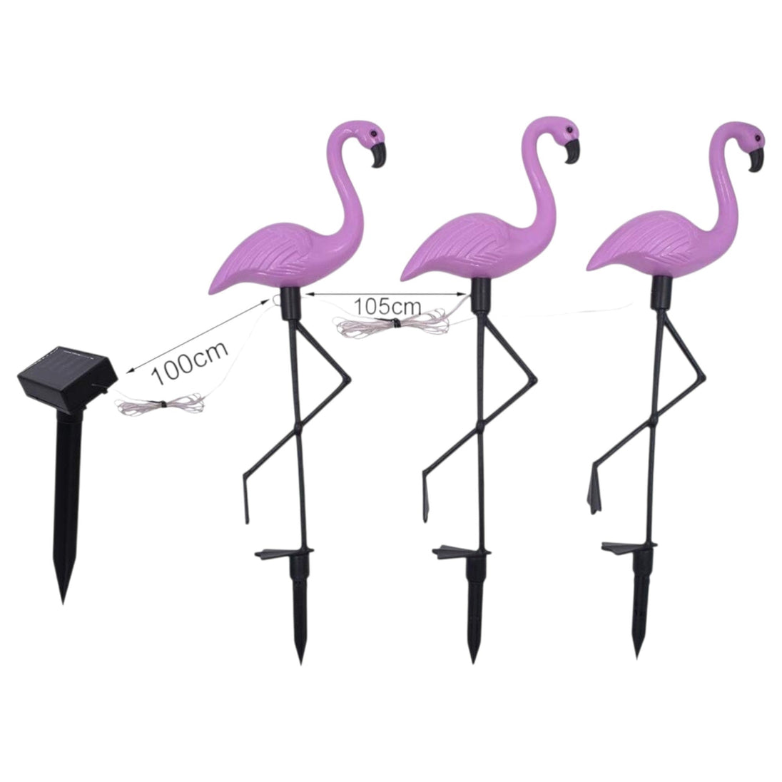 Solarne Lampe Flamingo (Set od 3 Komada) - Zoro