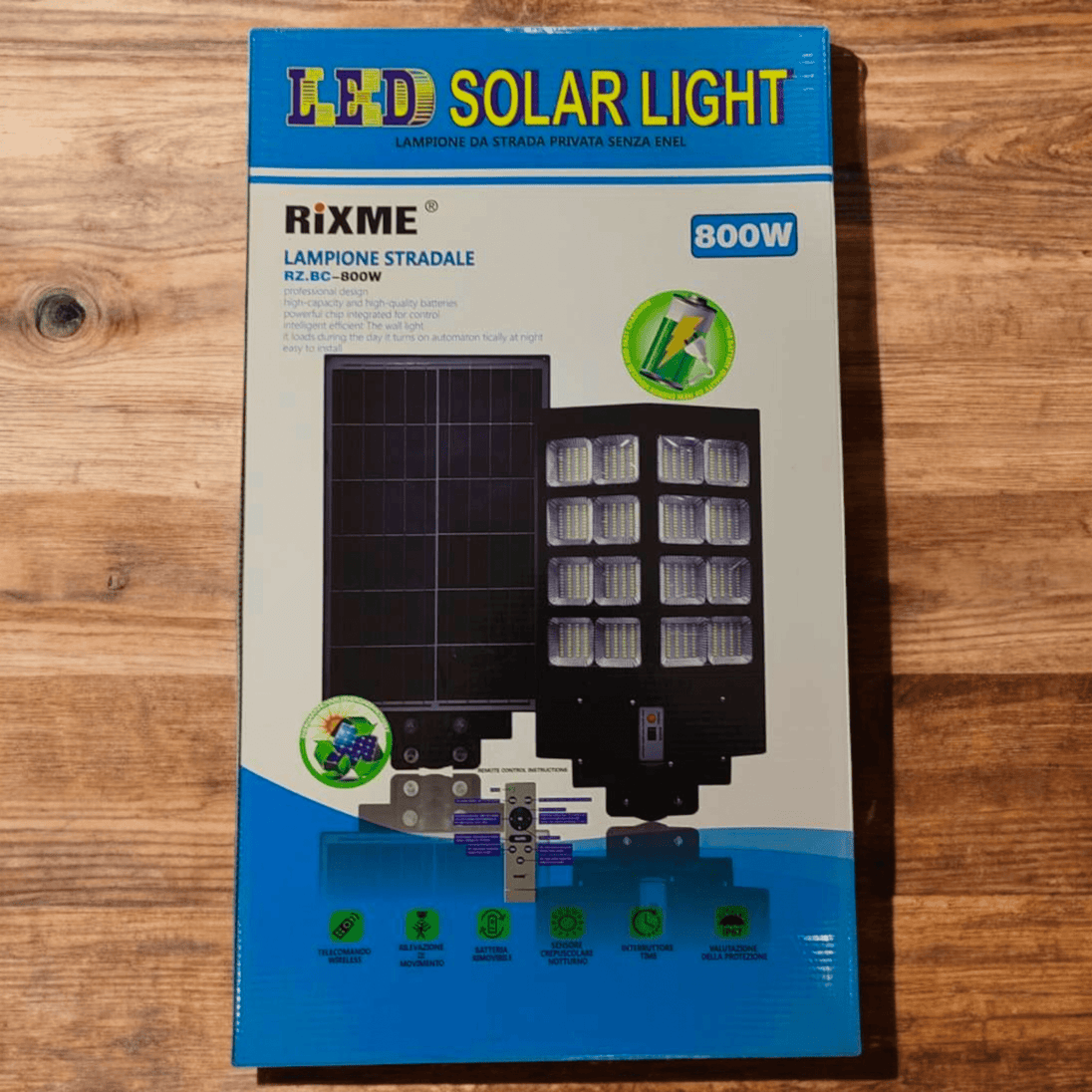 Solarni LED reflektor 800W "Rixme" - Zoro