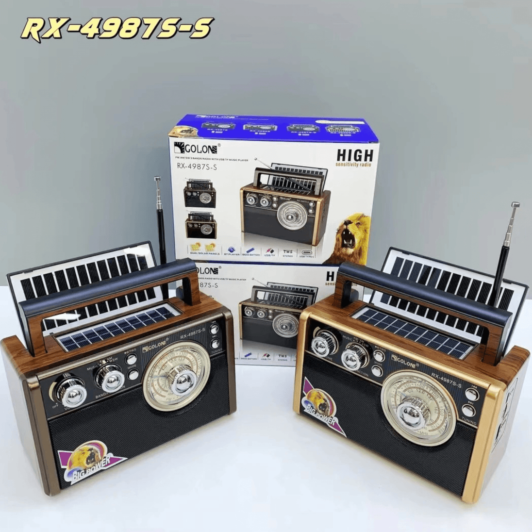 Solarni Retro Radio Golon "RX - 4987S" - Zoro
