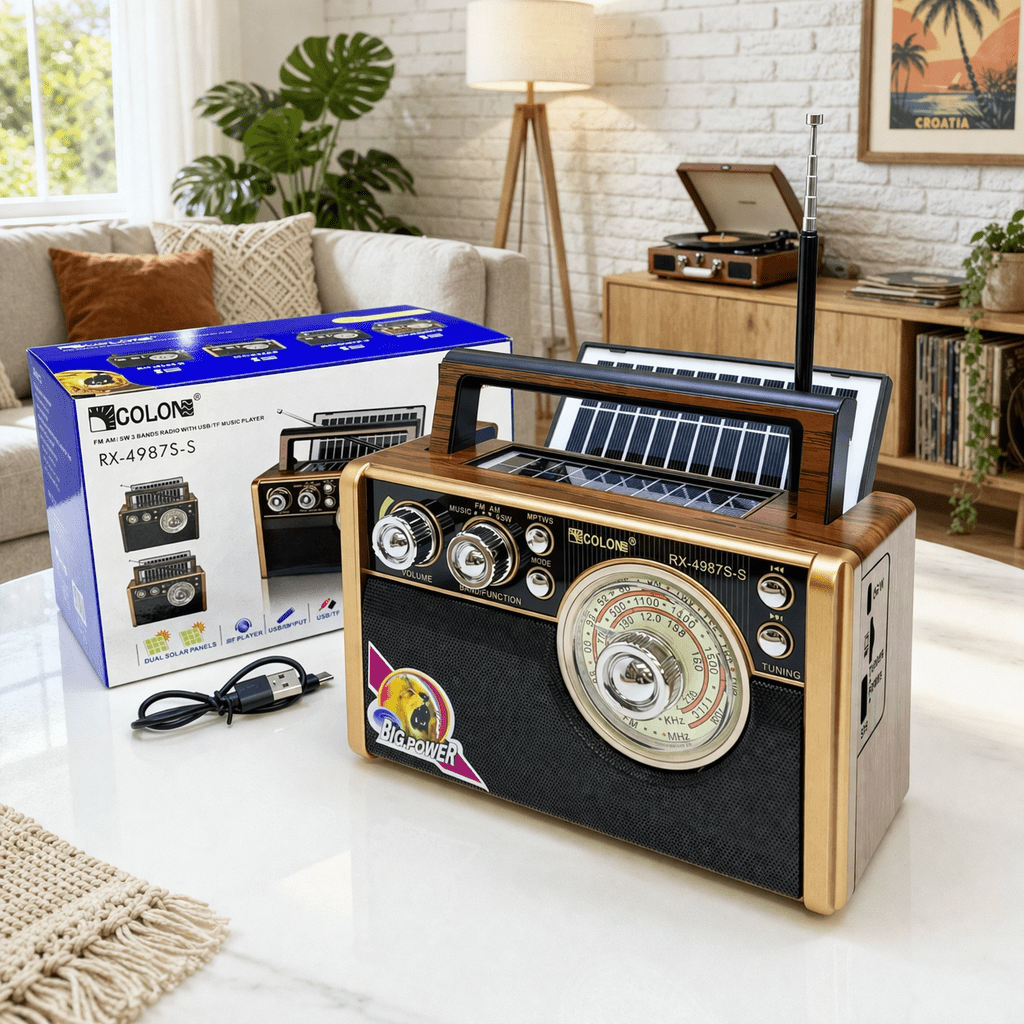 Solarni Retro Radio Golon "RX - 4987S" - Zoro