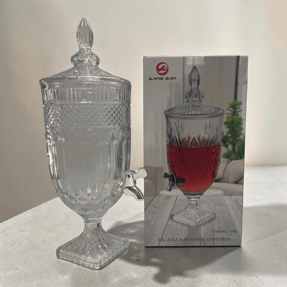 Stakleni Dispenzer za Piće (4.5 L) - Zoro