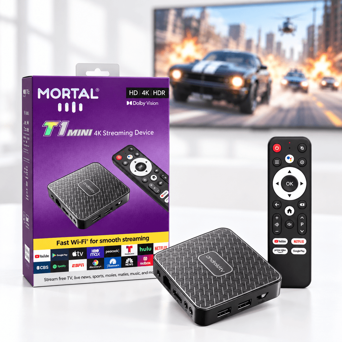 T1 Mini 4K Android TV Box Smart (8GB + 128GB) - Zoro
