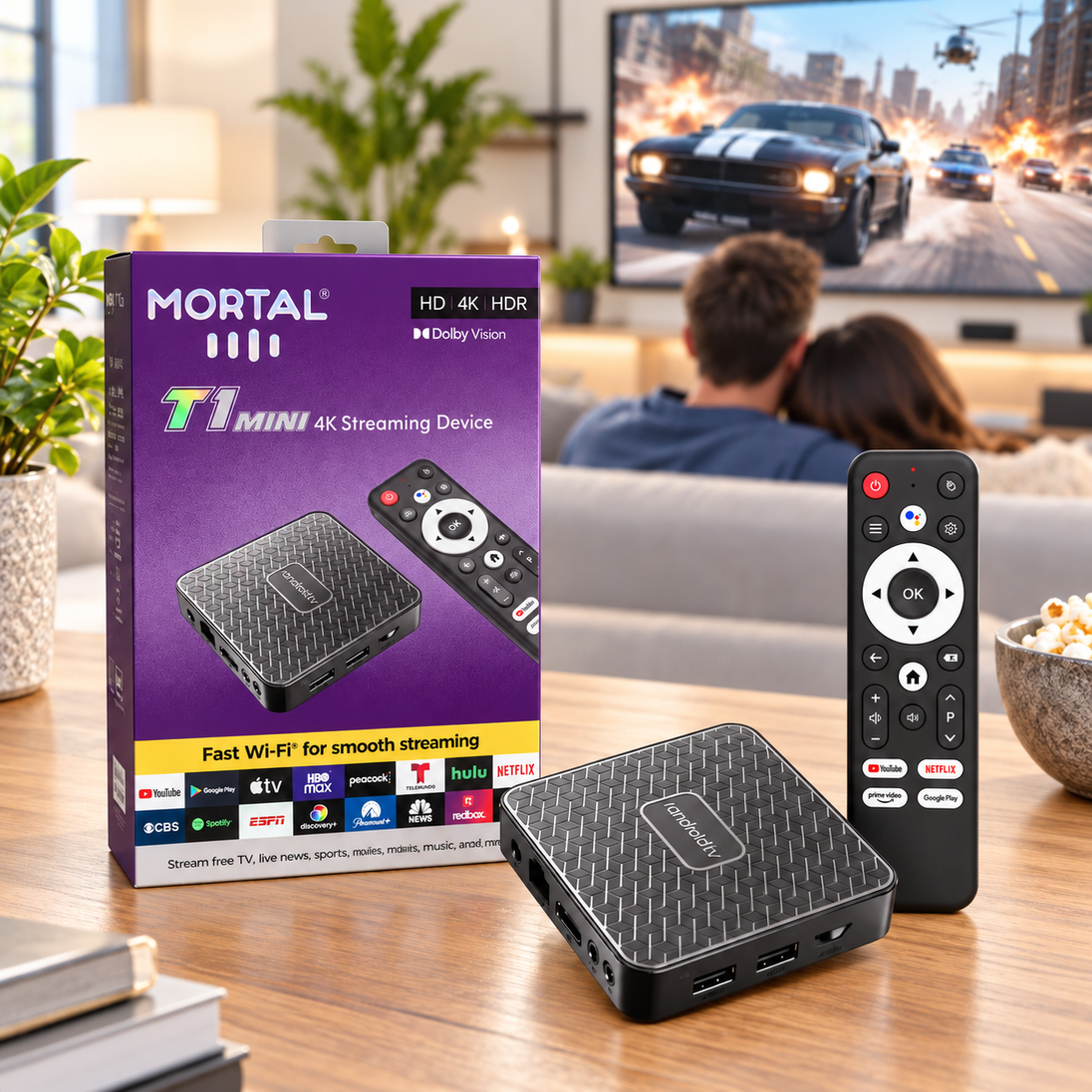 T1 Mini 4K Android TV Box Smart (8GB + 128GB) - Zoro