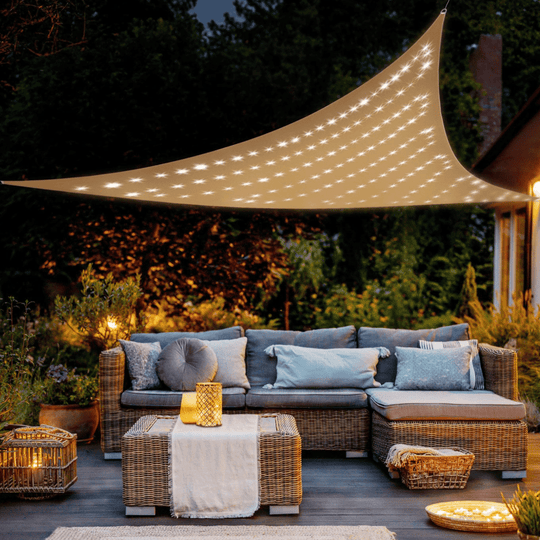Tenda sa solarnim panelom, 140 LED dioda - Zoro