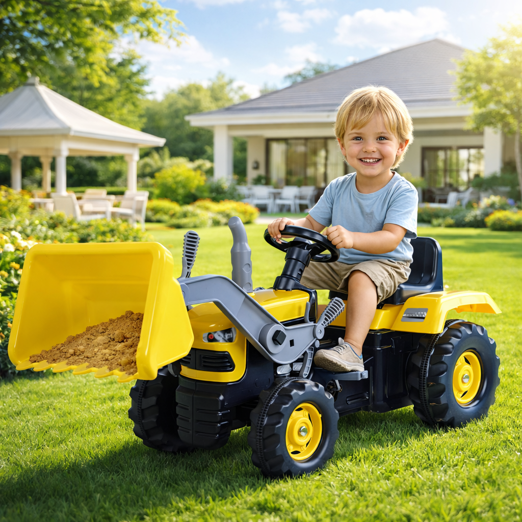 Traktor na Pedale sa Kašikom "Dolu" - Zoro