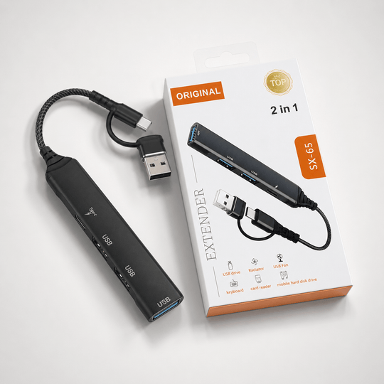 USB OTG Hub 4u1 - Zoro