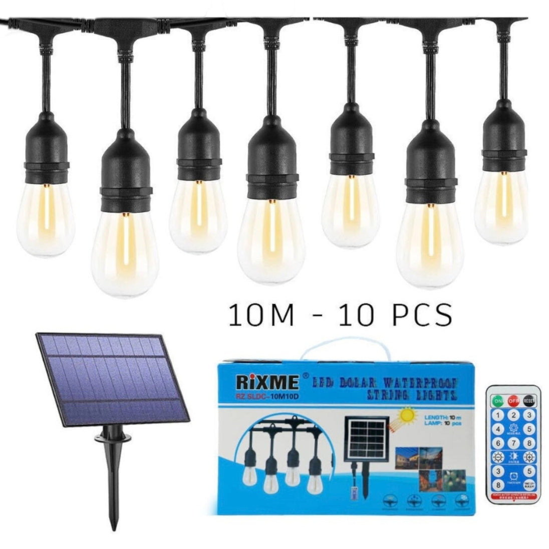 Vanjske Solarne LED Sijalice 10m "Rixme" - Zoro
