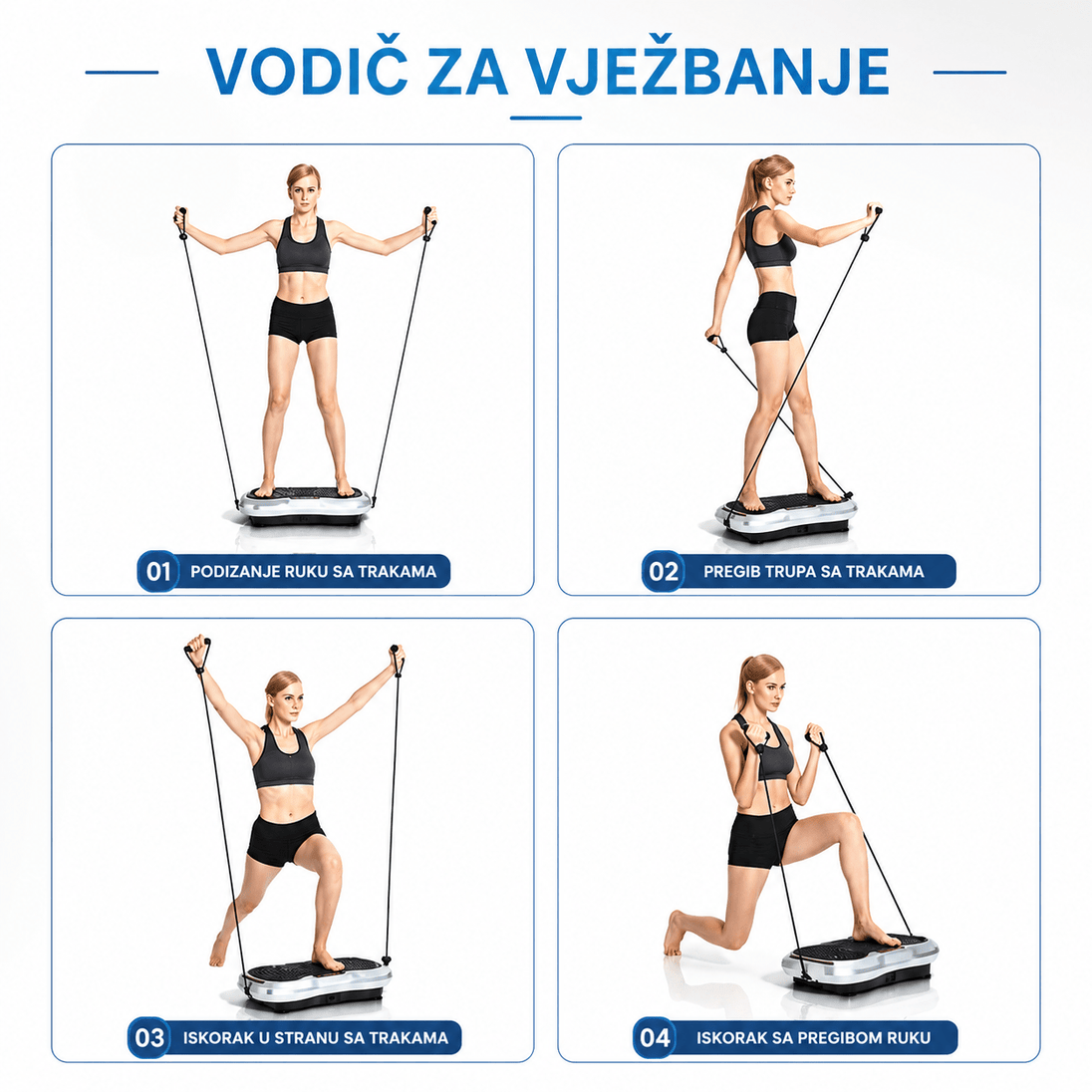 Vibrirajuća Fitness Ploča sa Bluetooth Zvučnikom - Zoro