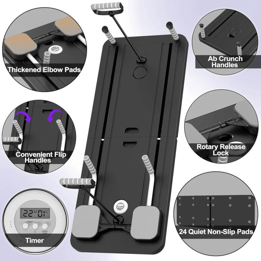 Višenamjenska sklopiva fitness daska 4u1 - Zoro