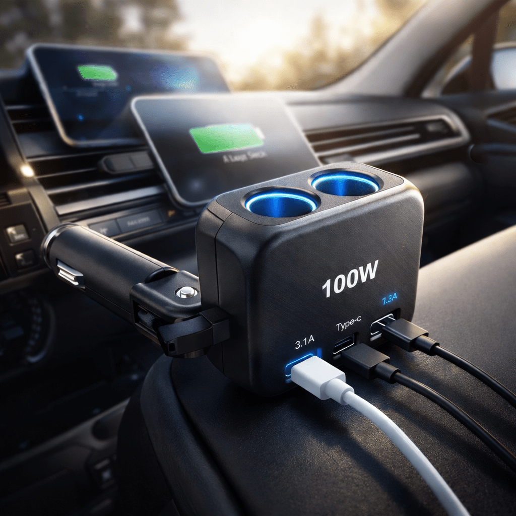 Višenamjenski punjač za auto 100W - Zoro
