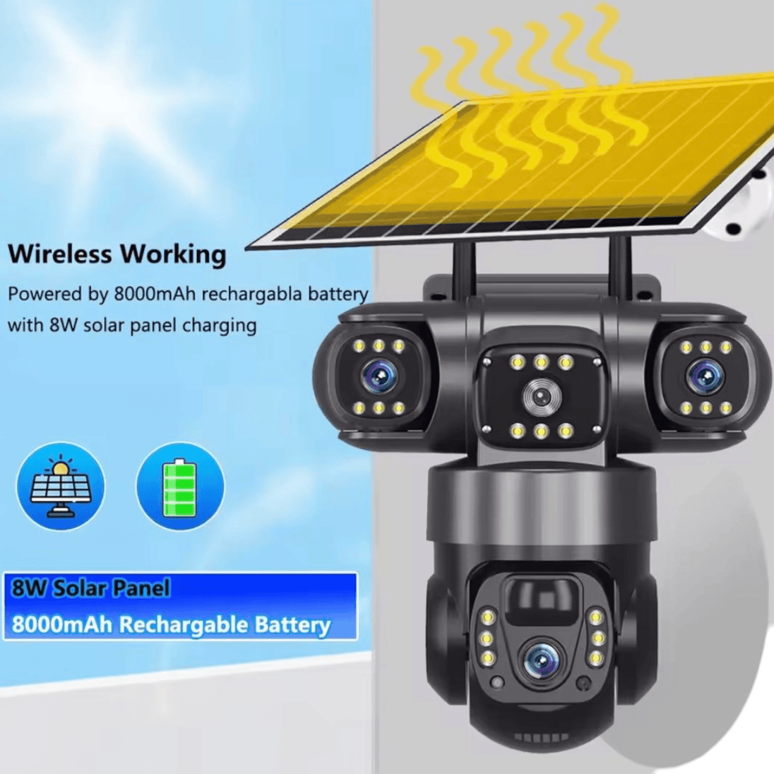 WIFI Pametna Solarna Kamera "V380" - Zoro