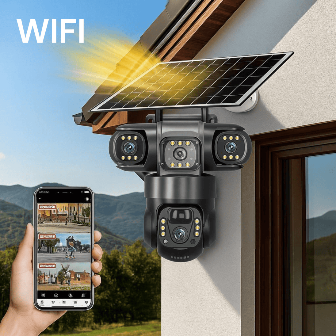 WIFI Pametna Solarna Kamera "V380" - Zoro