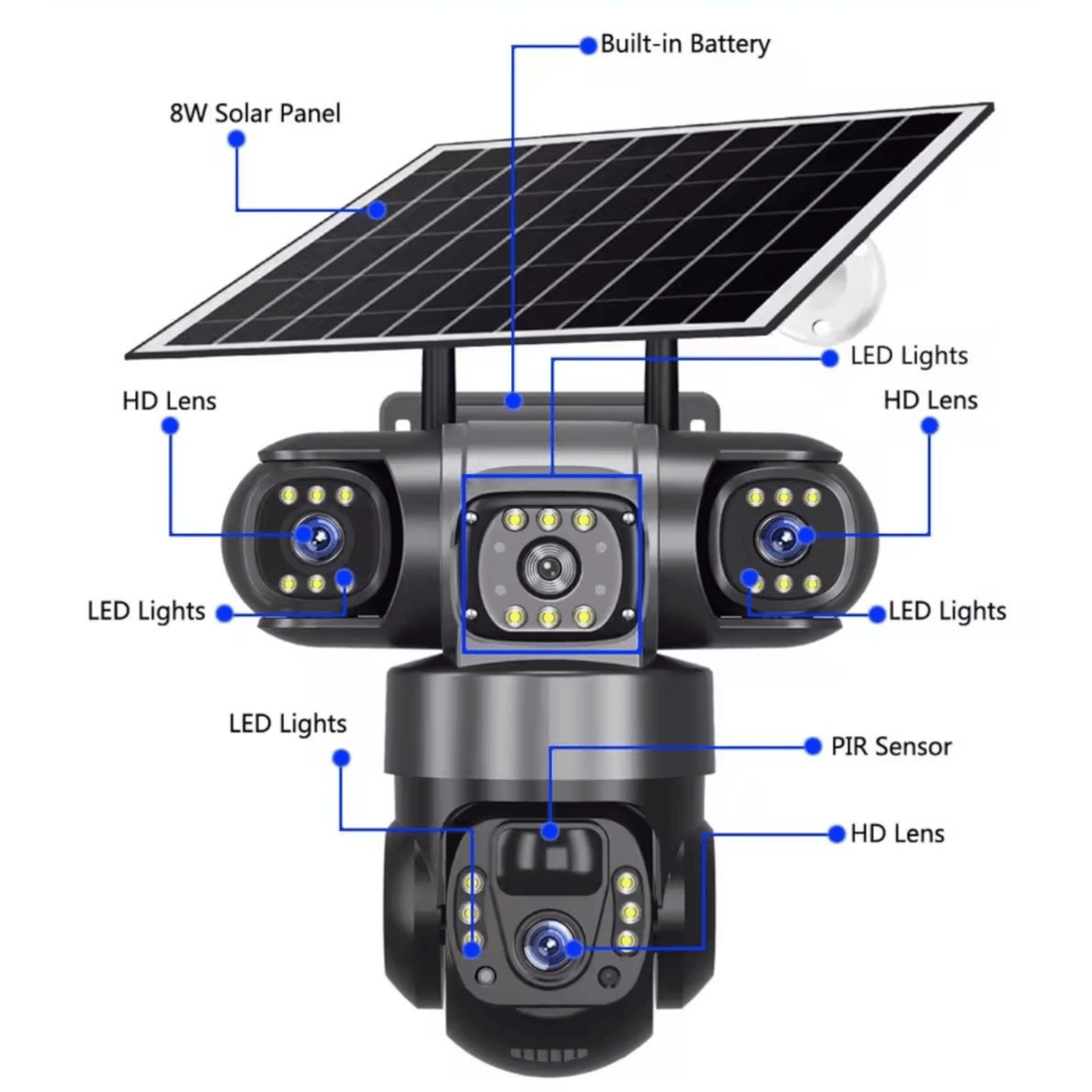 WIFI Pametna Solarna Kamera "V380" - Zoro