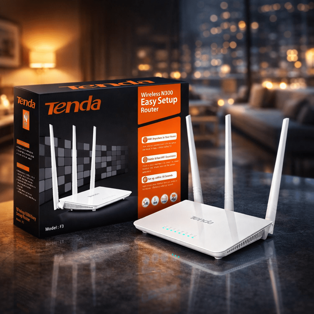 Wireless Router Tenda 300Mbps F3/200m2 - Zoro