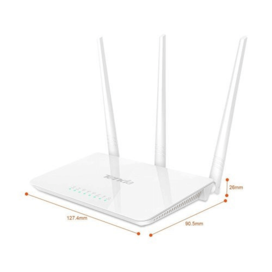 Wireless Router Tenda 300Mbps F3/200m2 - Zoro