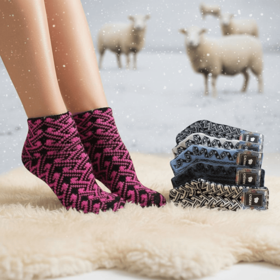 Ženske Vunene Čarape (6 PARI) - Zoro