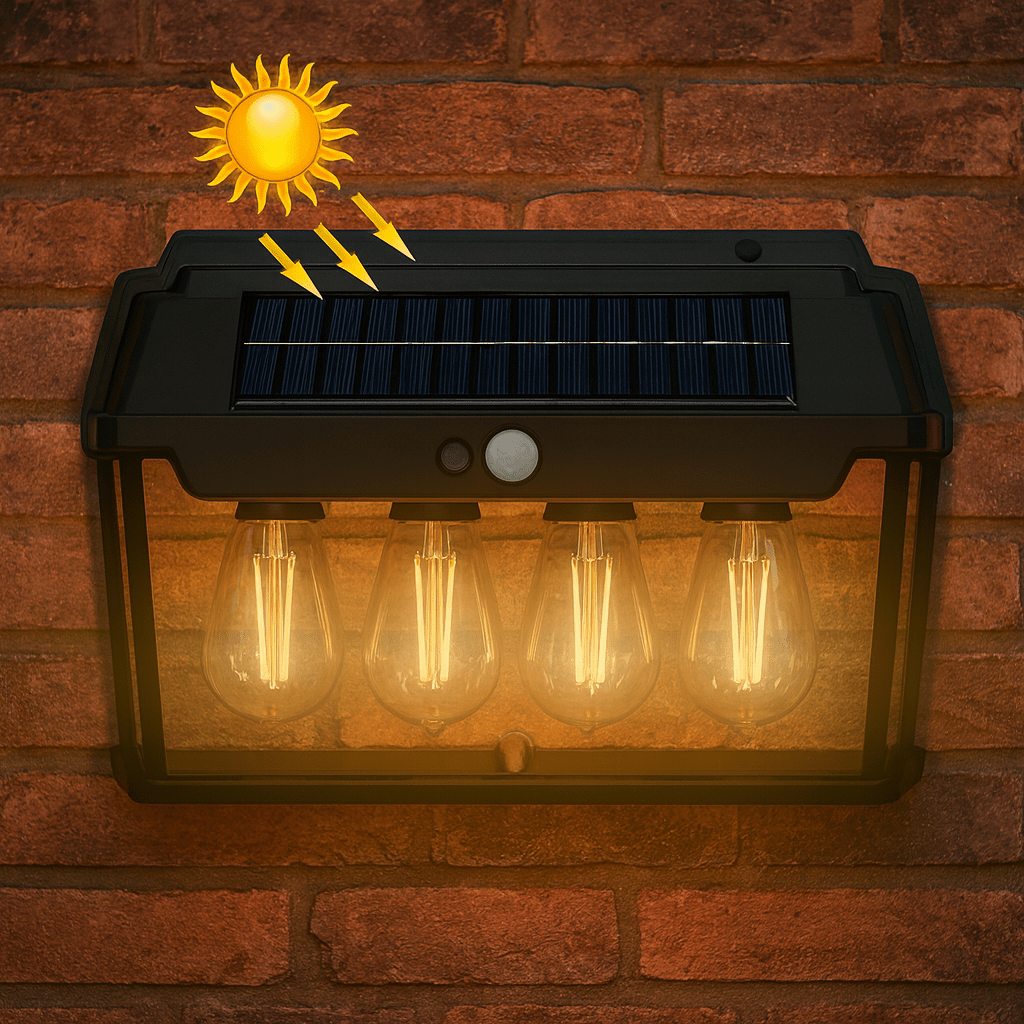 Zidna Solarna Lampa s Senzorom Pokreta "HW999 - 4W" - Zoro