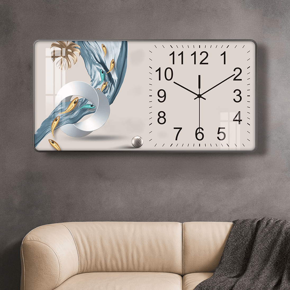 Zidni Stakleni Sat (60x30cm) - Zoro